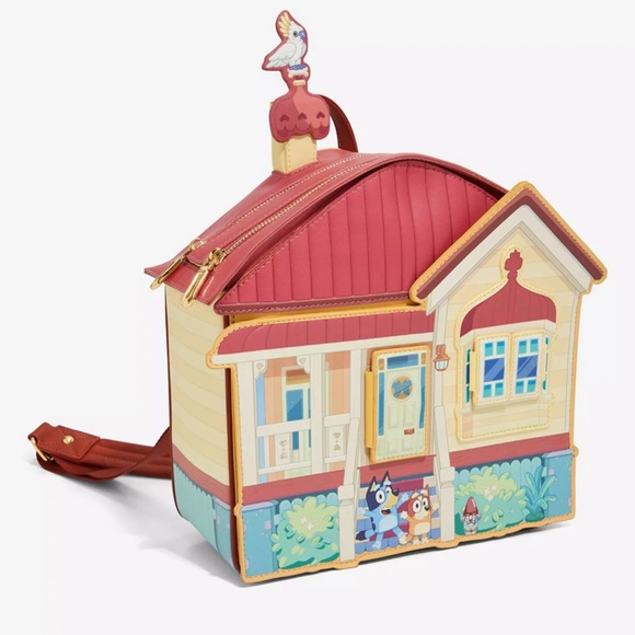 Bioworld Bluey Heeler House Figural Mini Backpack - BoxLunch Exclusive - Picture 3 of 14